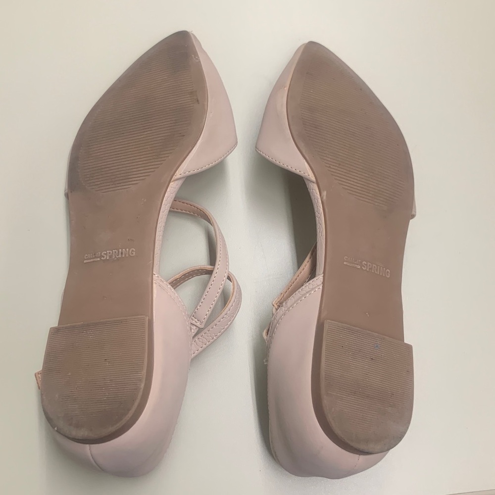 🍀4 for $25🍀 Call It Spring Women's Blush Flats with Ankle Strap - Picture 4 of 5